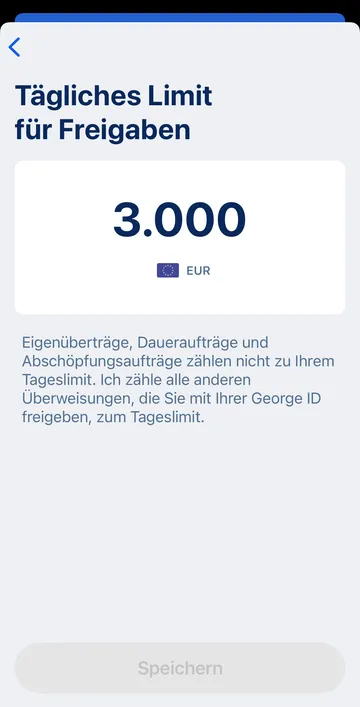 Tageslimit für Freigaben setzen