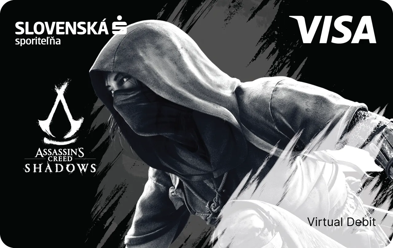 Virtuálna karta Assassins Creed dizajn