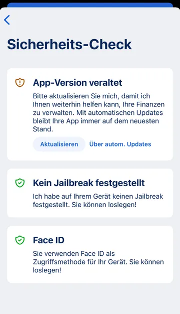 Sicherheits-Check - George App