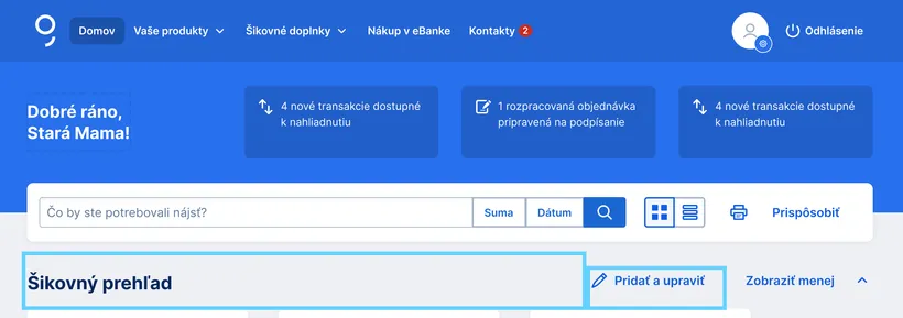 Šikovný prehľad web