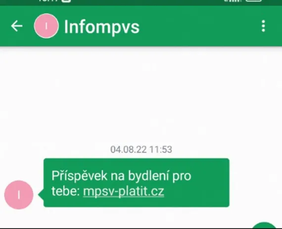 Podvodná SMS