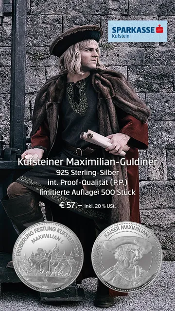 Mann mit Rittergewand auf Plakat