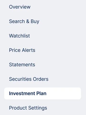 Create Investment Plan