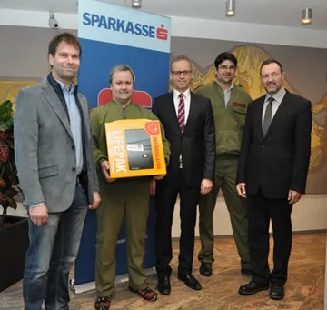 Vize-Bgm Bernhard Freiberger, Kdt-Hans Peter Winkler, Dir Friedrich Anrain, Kdt-Stv Ing. Christian Hillebrand, Bgm DI Martin Götz