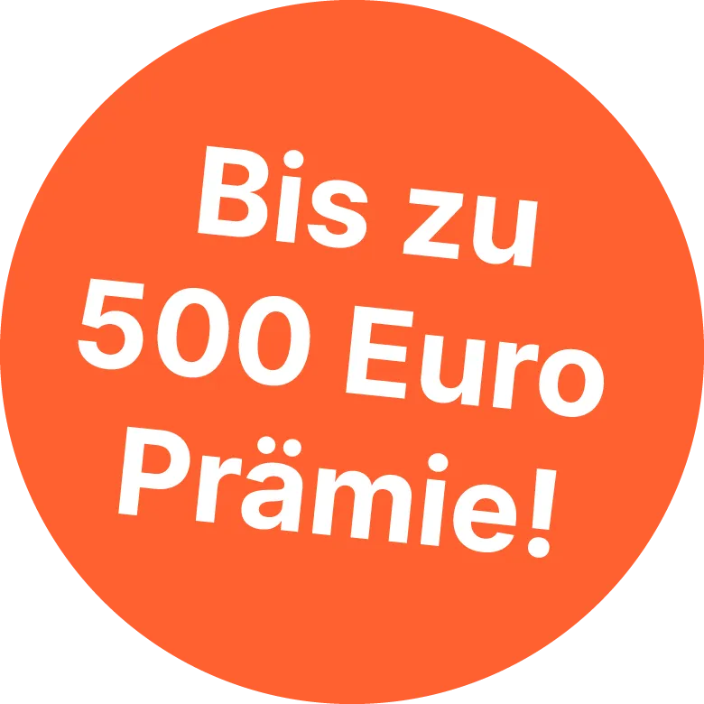 Störer 500 Euro Prämie