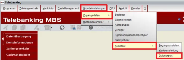 Export Fremdclient