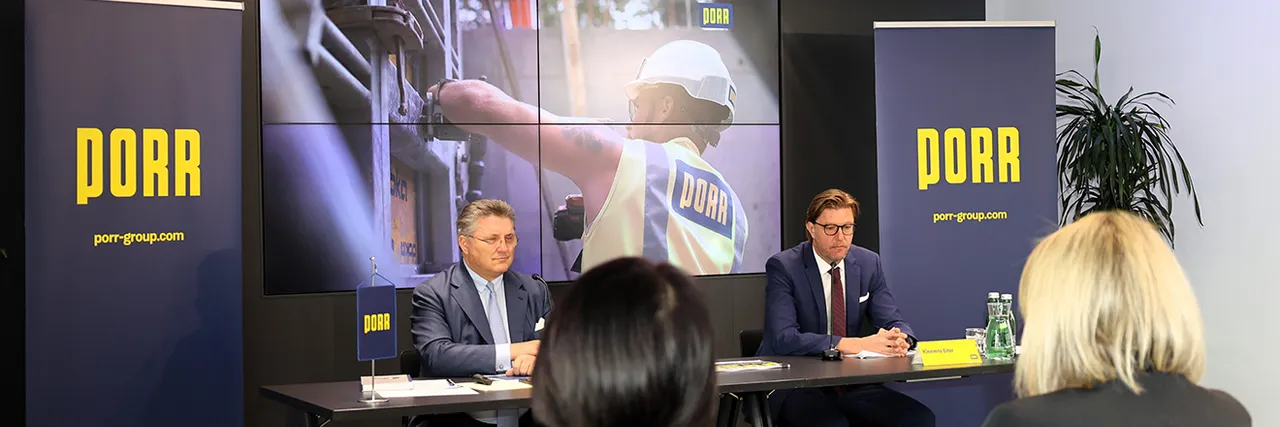 PORR - Szene einer Pressekonferenz © PORR