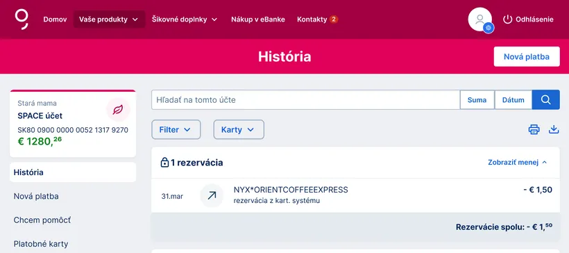 zobrazenie rezervacie web