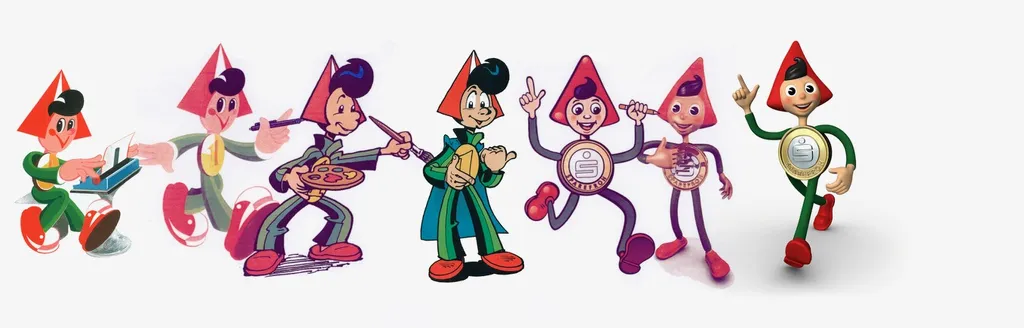 verschiedene Sparkasse Maskottchen 