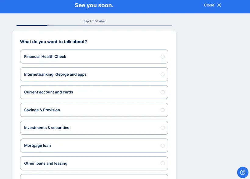 Web - appointment topic