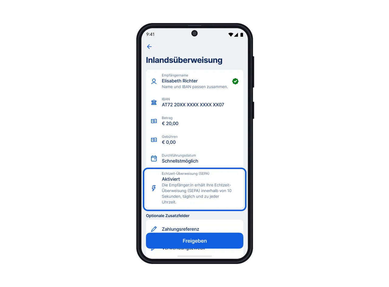 Echtzeit-Überweisung (SEPA)