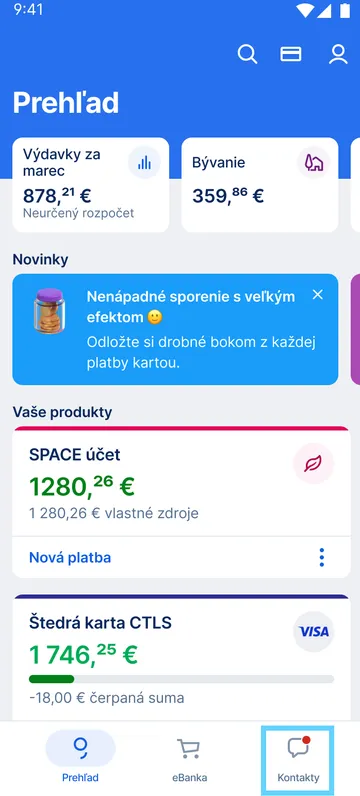 kontakty app