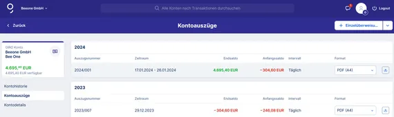 Kontoauszüge