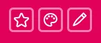 Action Buttons für die Kontoeinstellungen