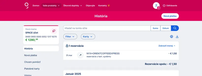 zobrazenie rezervacie web