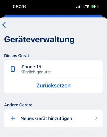 Geräteverwaltung in George App