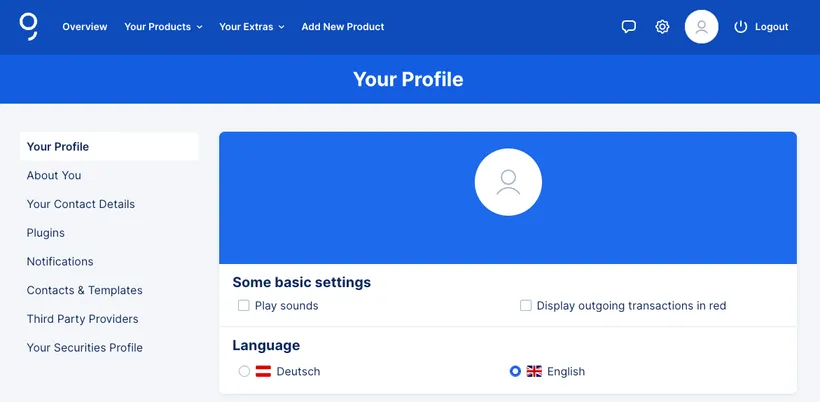 George web language options