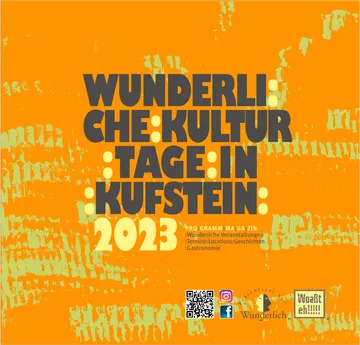 Poster Wunderliche Kultur Tage in Kufstein 2023