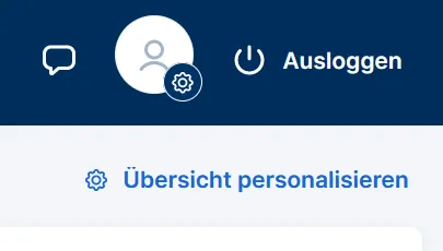Übersicht personalisieren