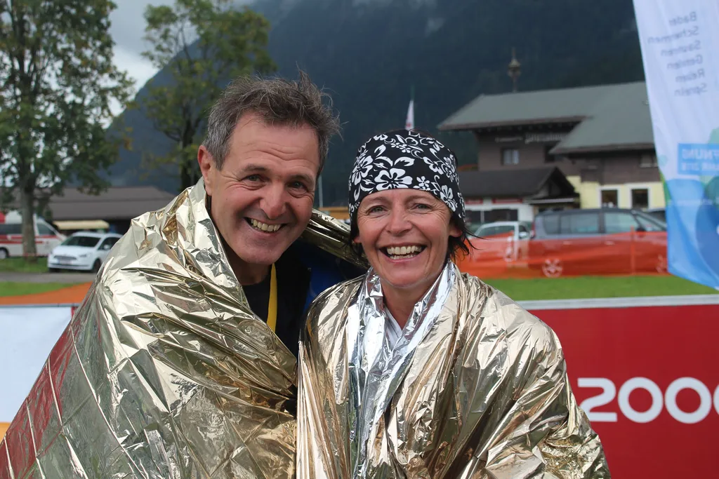 Helmut Rainer (Vertriebschef der Sparkasse Schwaz) und seine Gattin Christina genossen das Lauferlebnis
