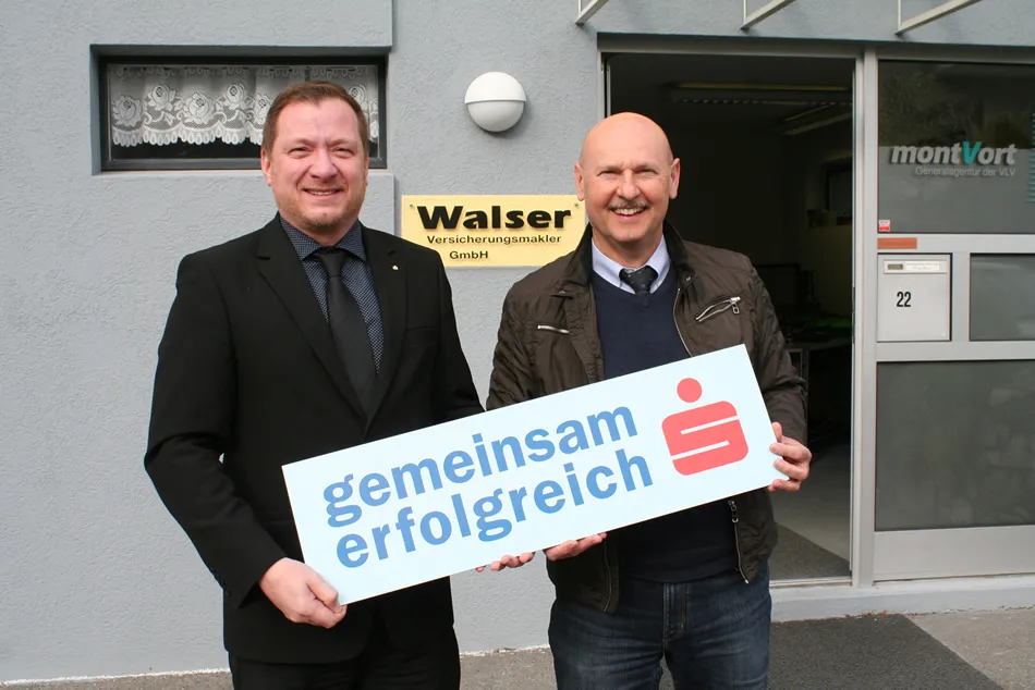 Walter Walser (rechts) mit seinem persönlichen Betreuer Roland Ladinek 