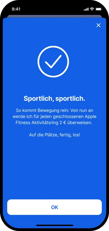 Move & Save Setup Success screen