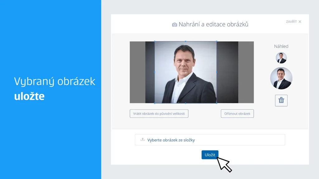Jak si do George nahrát vlastní foto krok 5