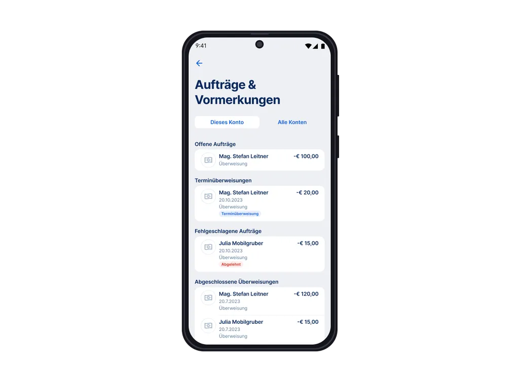 Auftragsliste