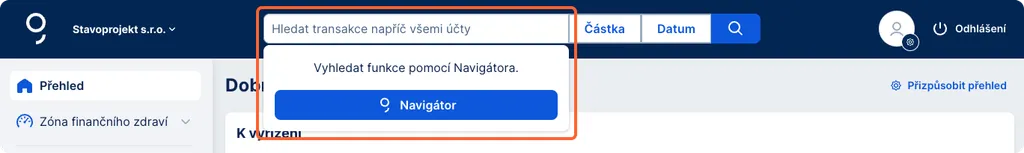 Vyhledávání s pomocí Hey George!