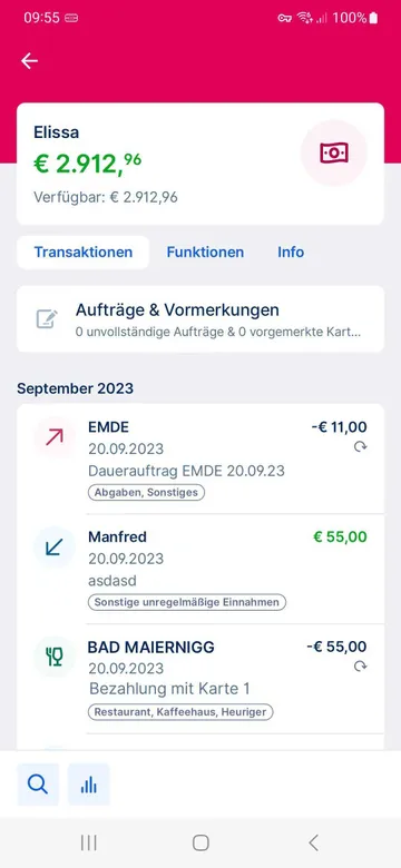 KontouebersichtMobile