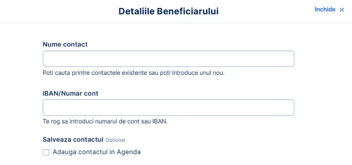 Create new business contact