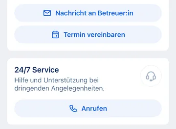 Betreuer:in kontaktieren - app