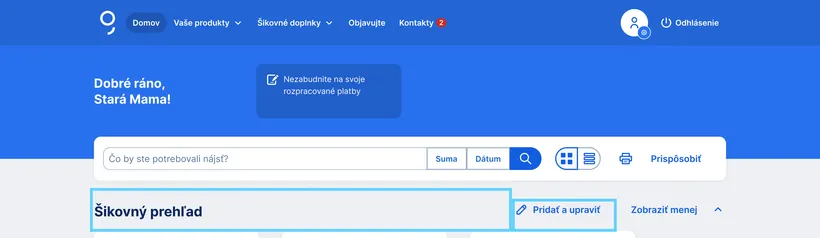 Šikovný prehľad web