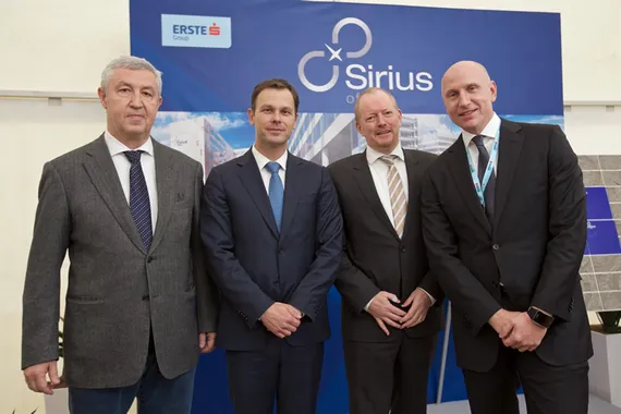 f.l.t.r. Dragan Pavelić (Strabag), Siniša Mali (Mayor of Belgrade), Richard Wilkinson (Erste Group Immorent), Slavko Carić (Erste Bank Serbia) © Erste Group Immorent