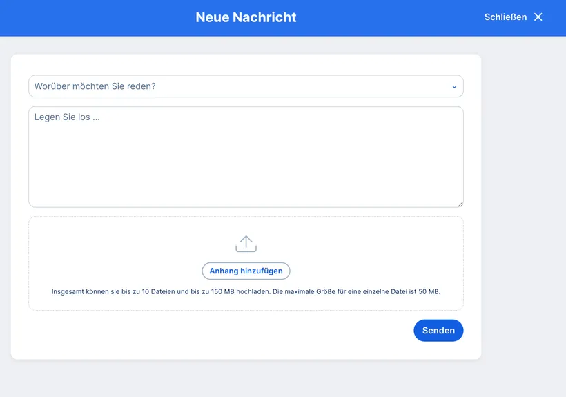 George Web - Nachricht