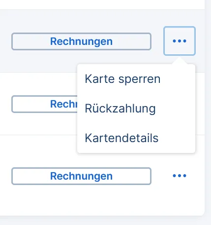 Action button cards