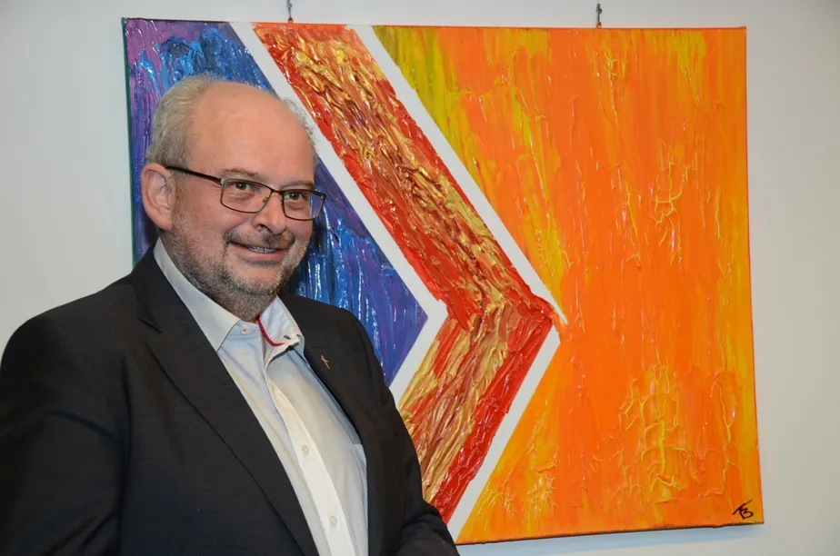 lachender Mann