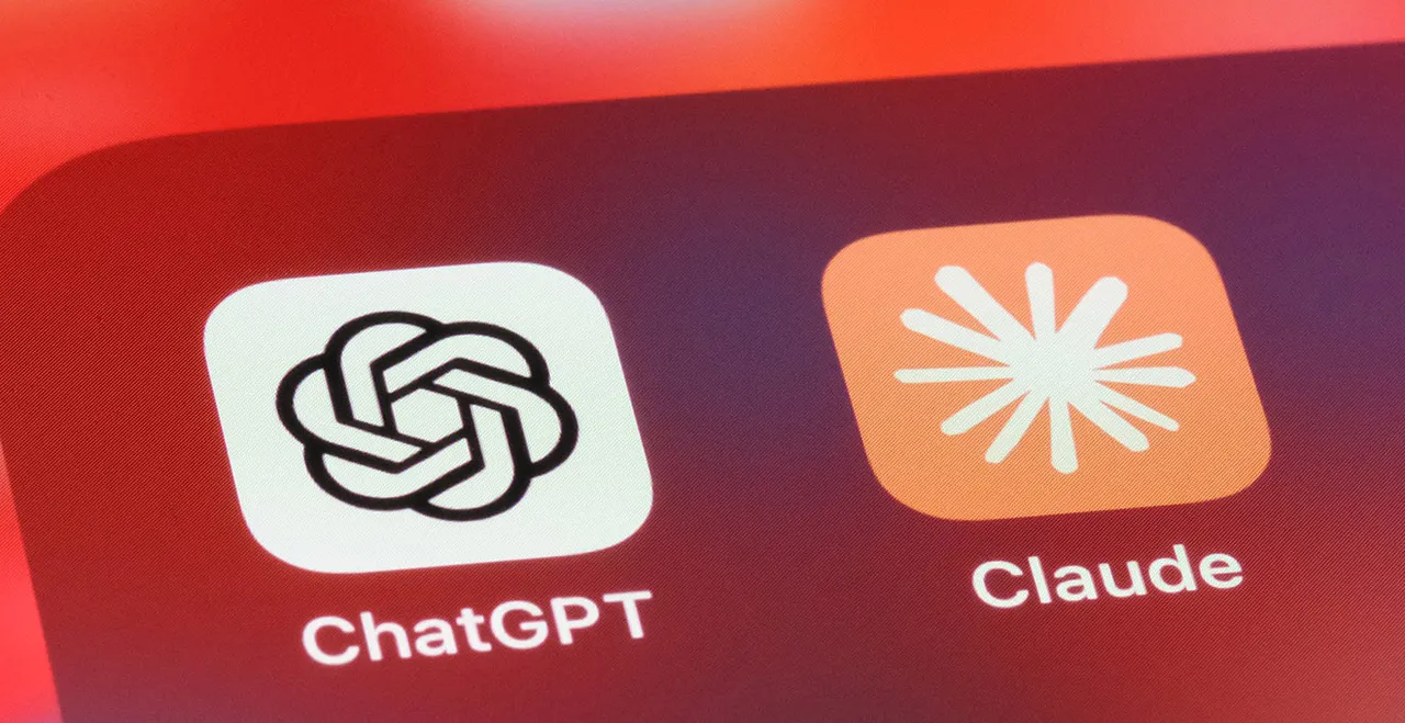 Symbolbild KI -die Logos von ChatGPT und Claude