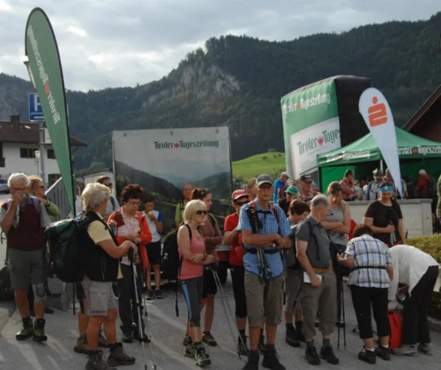Am Start  – über 1000 Personen erkundeten marschierend beim TT-Wandercup das Kufsteiner Land.	Foto: TT