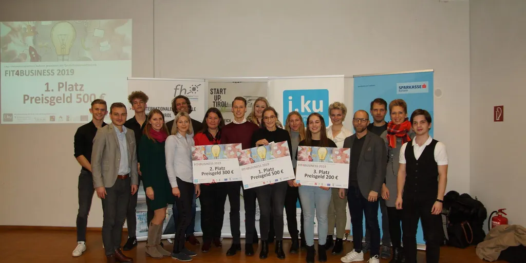 Gruppenfoto der Gewinner