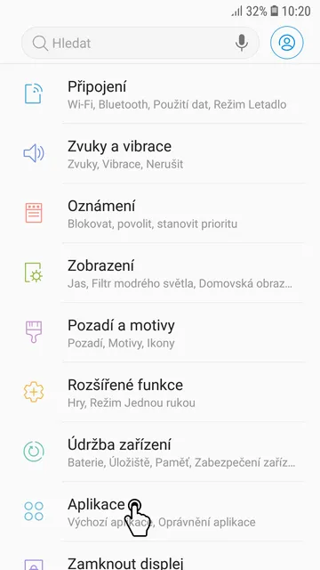Změna prohlížeče - George v mobilu - krok 3