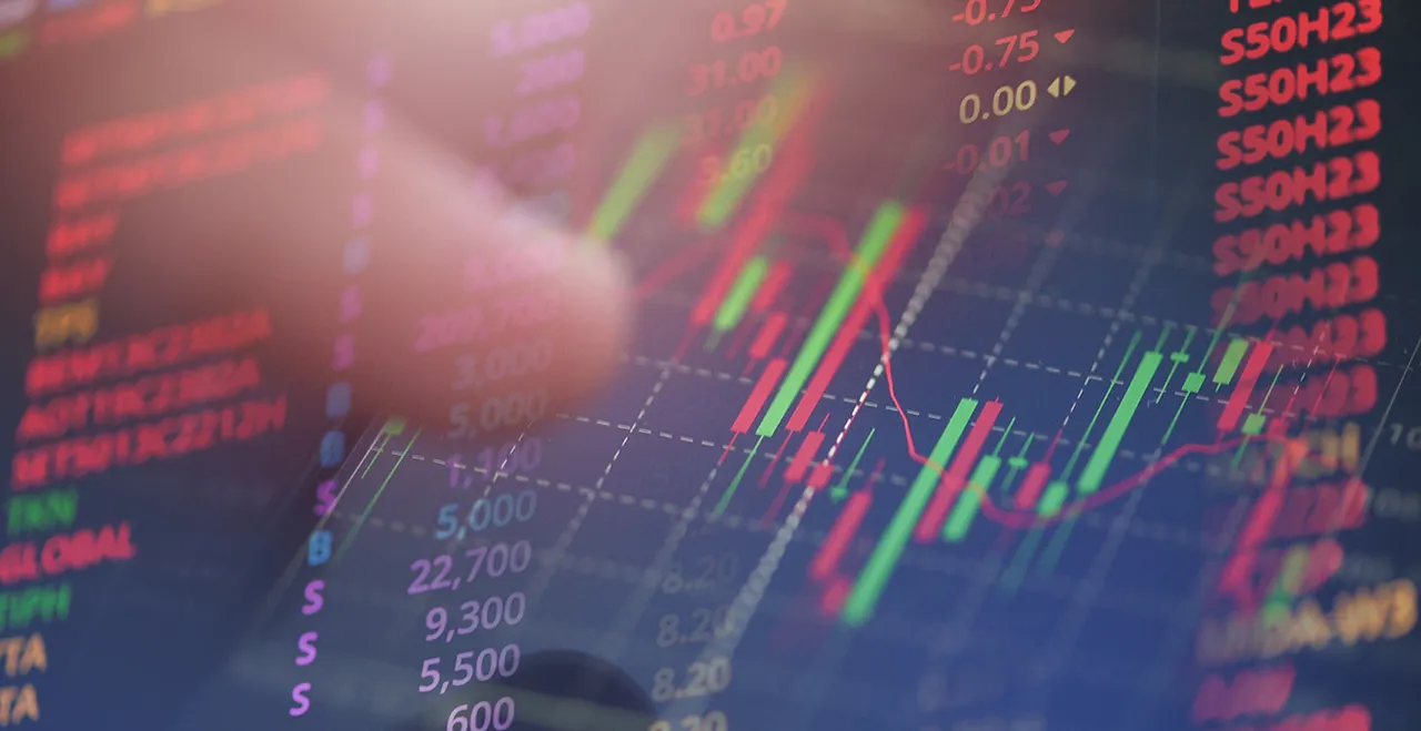 Symbolbild Chart mit grünen und roten Balken