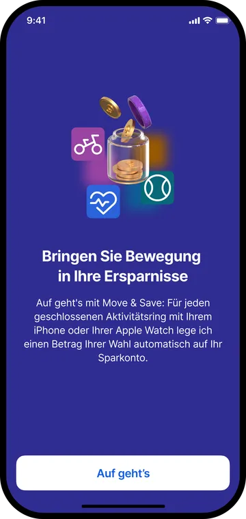 Move & Save: Tour screen