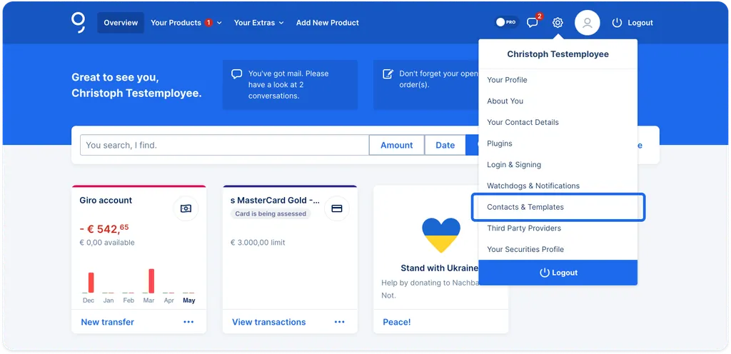 Contacts & Templates