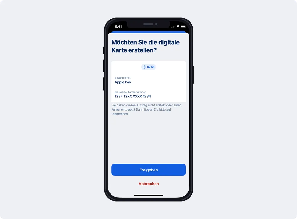 Apple Pay Freigabe
