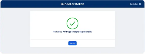 Erfolgsmeldung