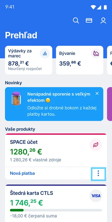 výber produktu