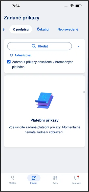 Zadané příkazy  