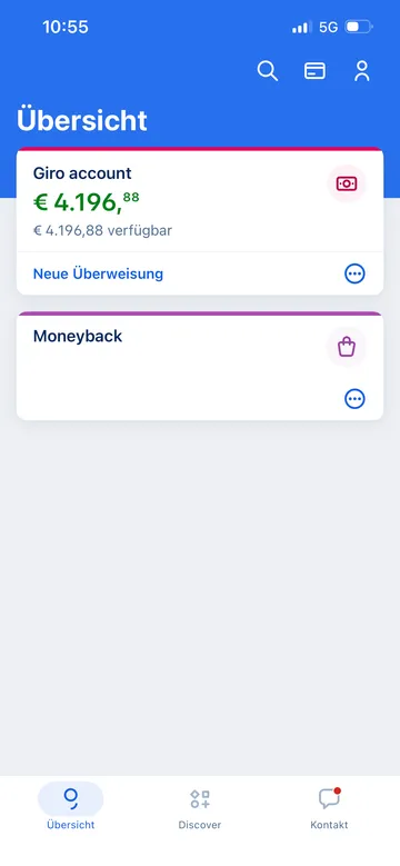 George app Übersicht