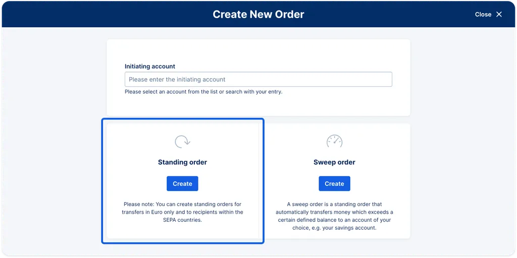 Standing Order